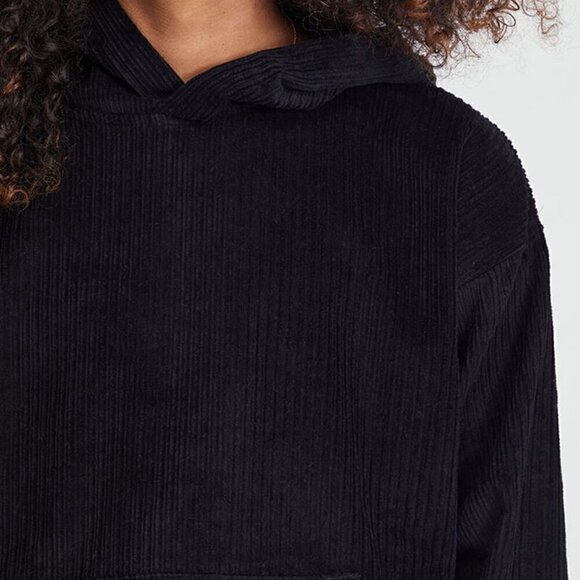 PacSun Corduroy Black Hoodie Size Small - Picture 5 of 9